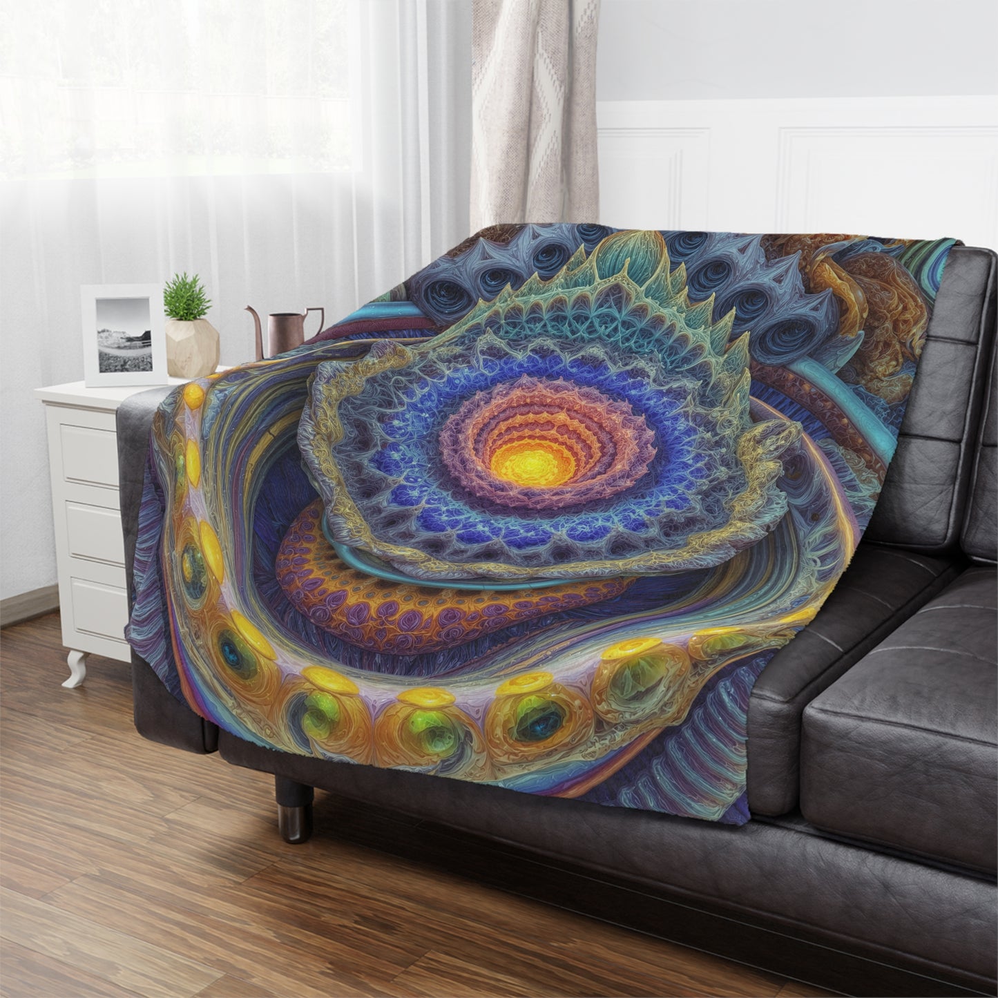 Lotus of the Eternal Dawn - Minky Blanket