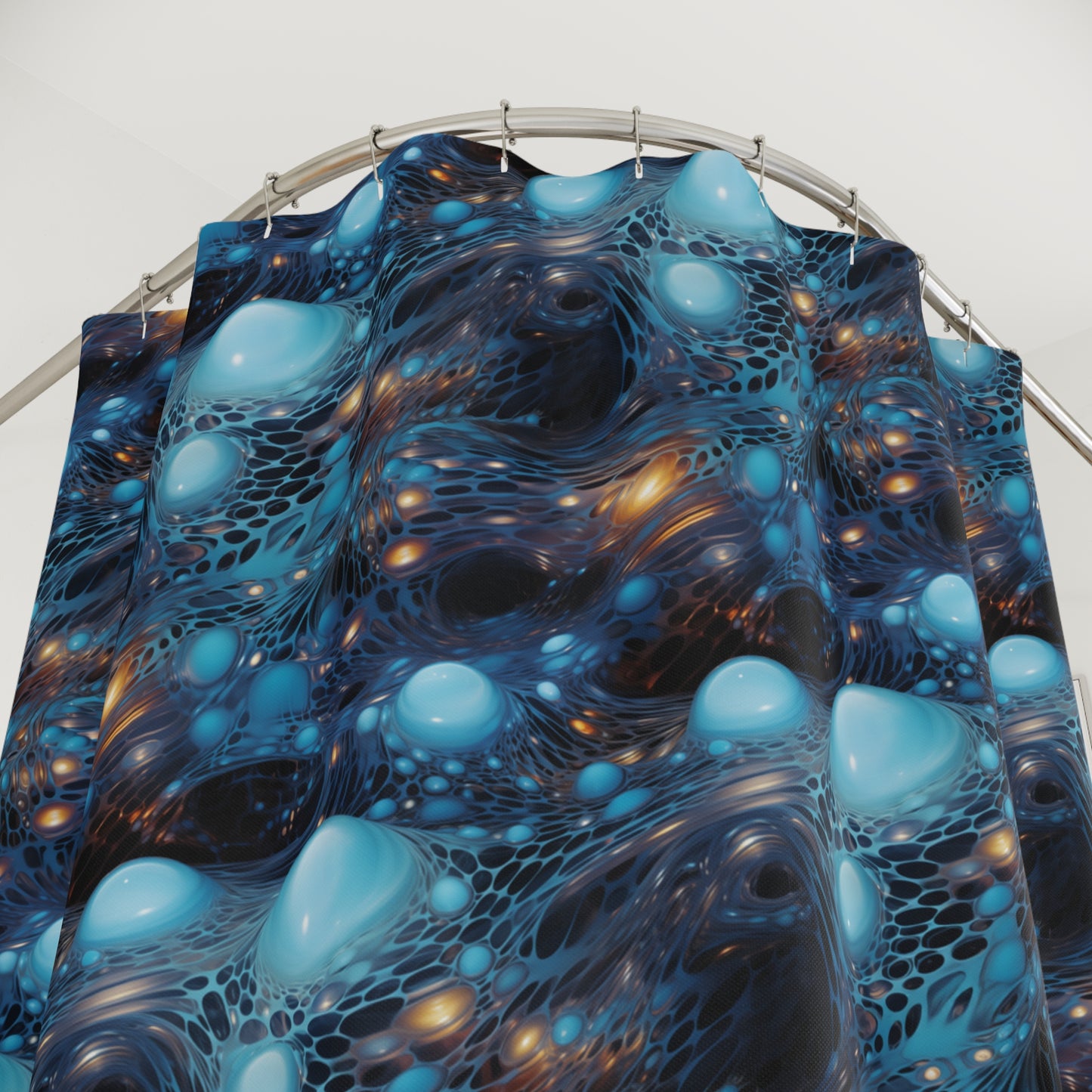 Azure Veil of Lumina - Shower Curtain