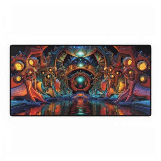 Ethereal Gate of Radiant Orbs - Desk Mat