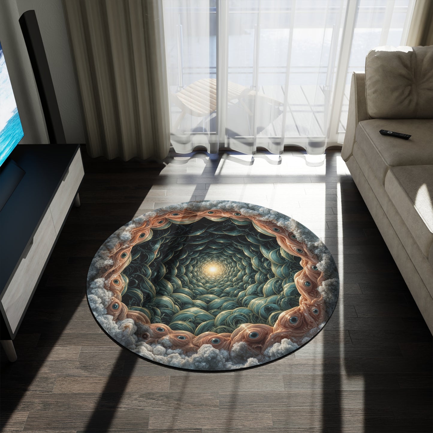 Celestial Eye of Infinity - Round Rug