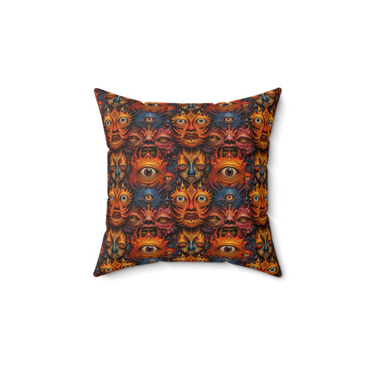 Fiery Visage of Eternity - Pillow