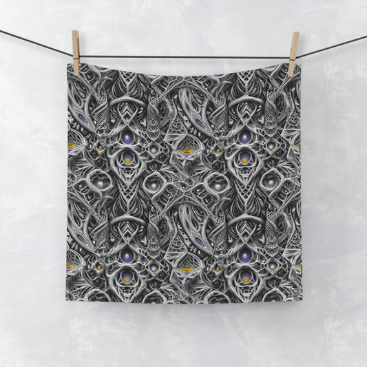 Whispering Labyrinth of Veils - Face Towel