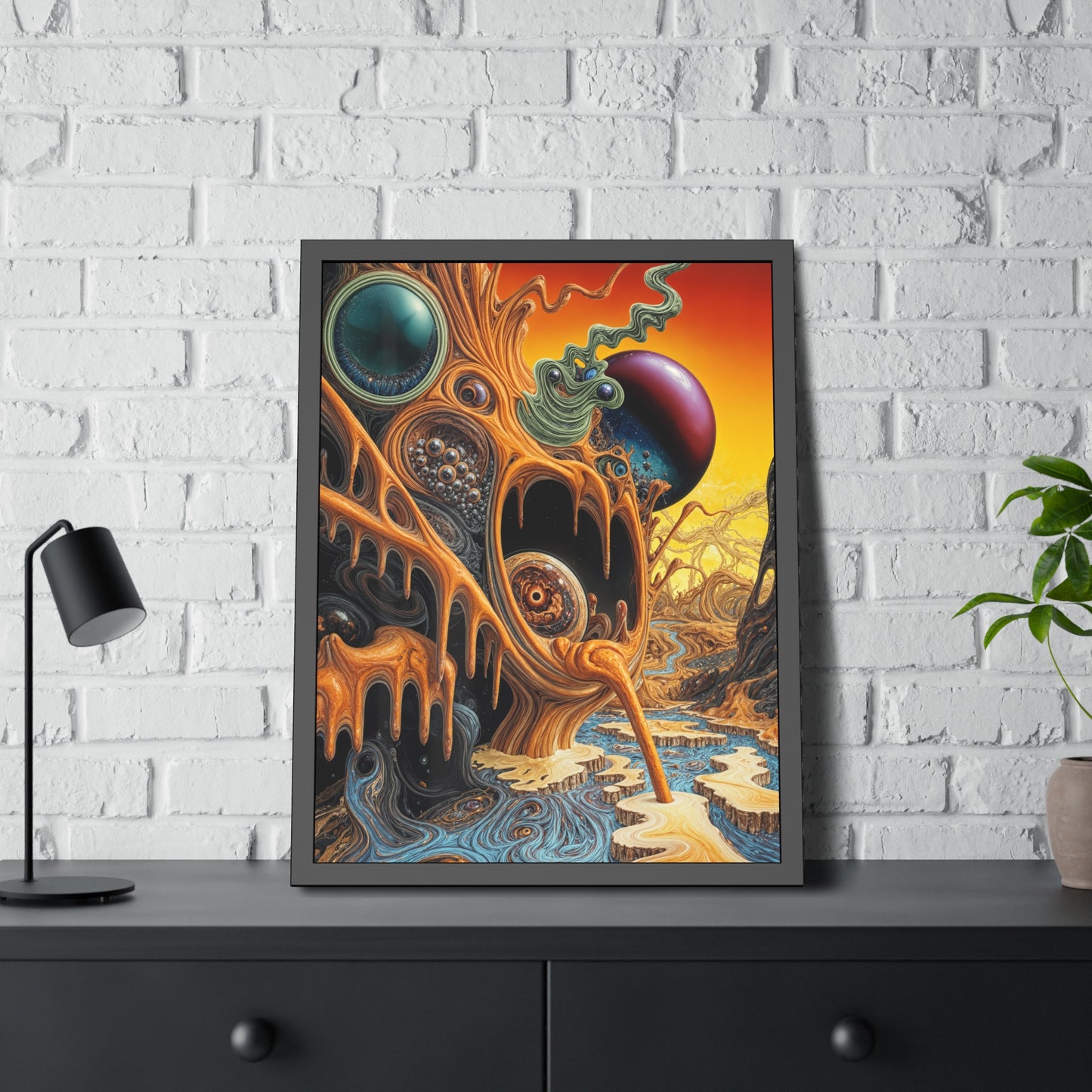 Symbiote Erosion Sequence - Framed Art Print
