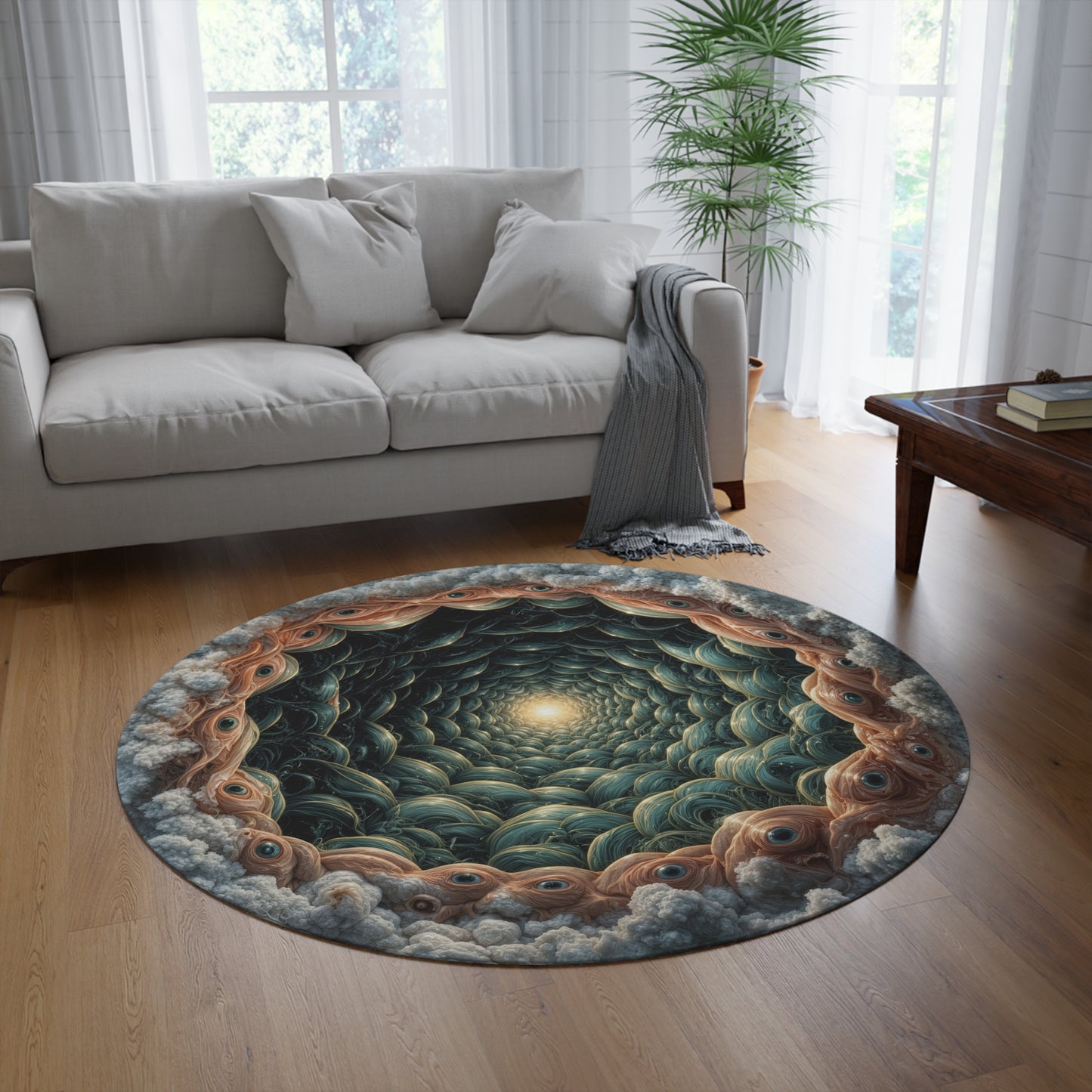 Celestial Eye of Infinity - Round Rug