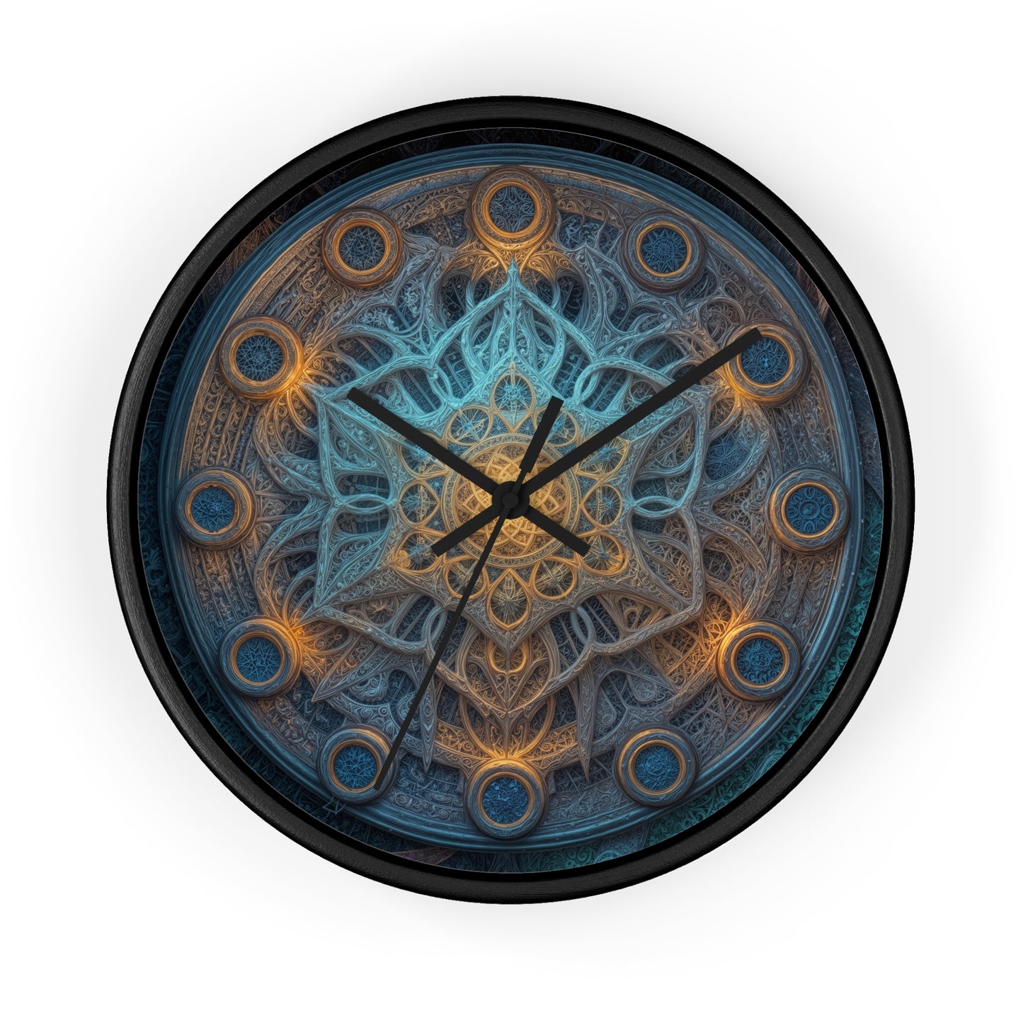 Ethereal Wheel of Luminescence - Wall Clock