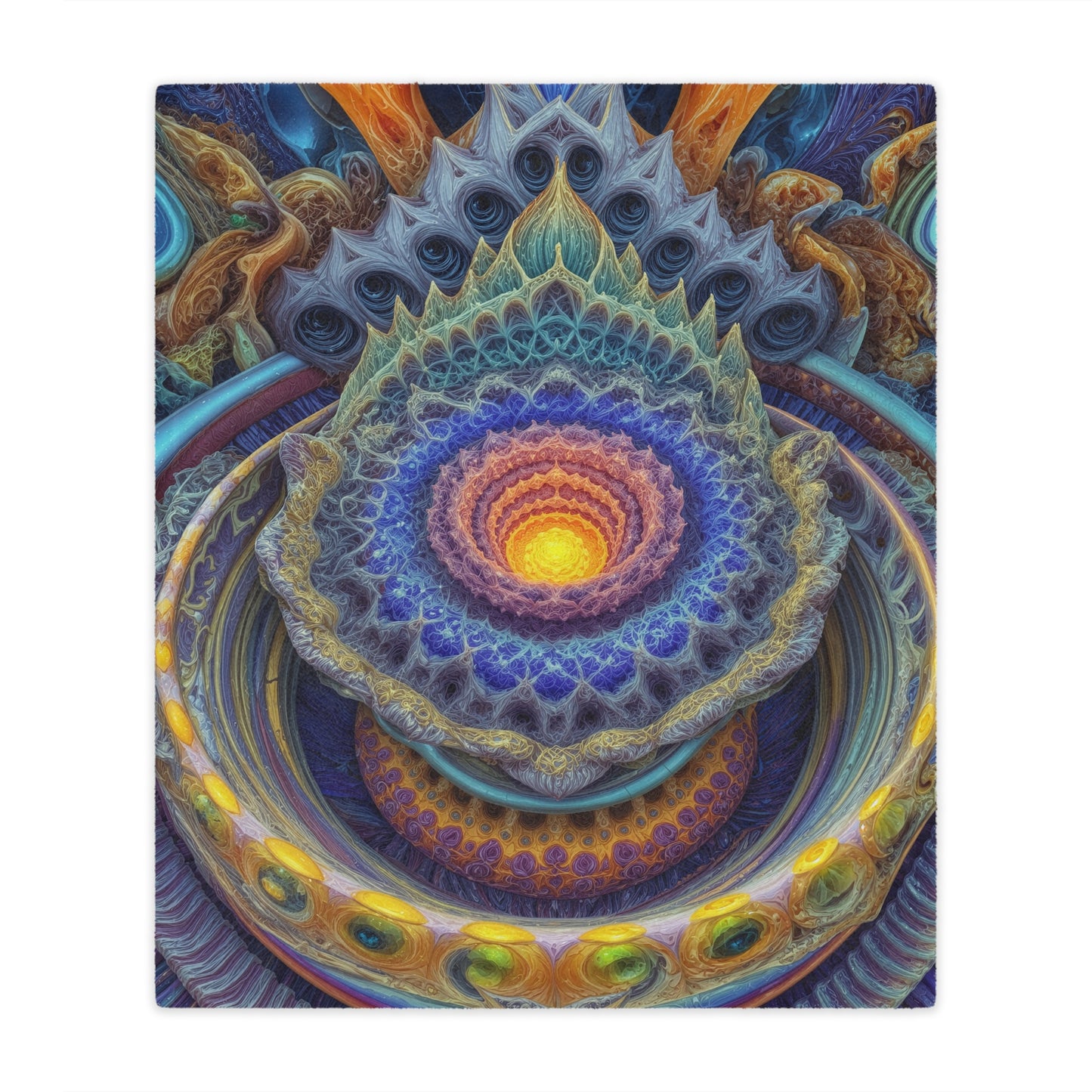 Lotus of the Eternal Dawn - Minky Blanket