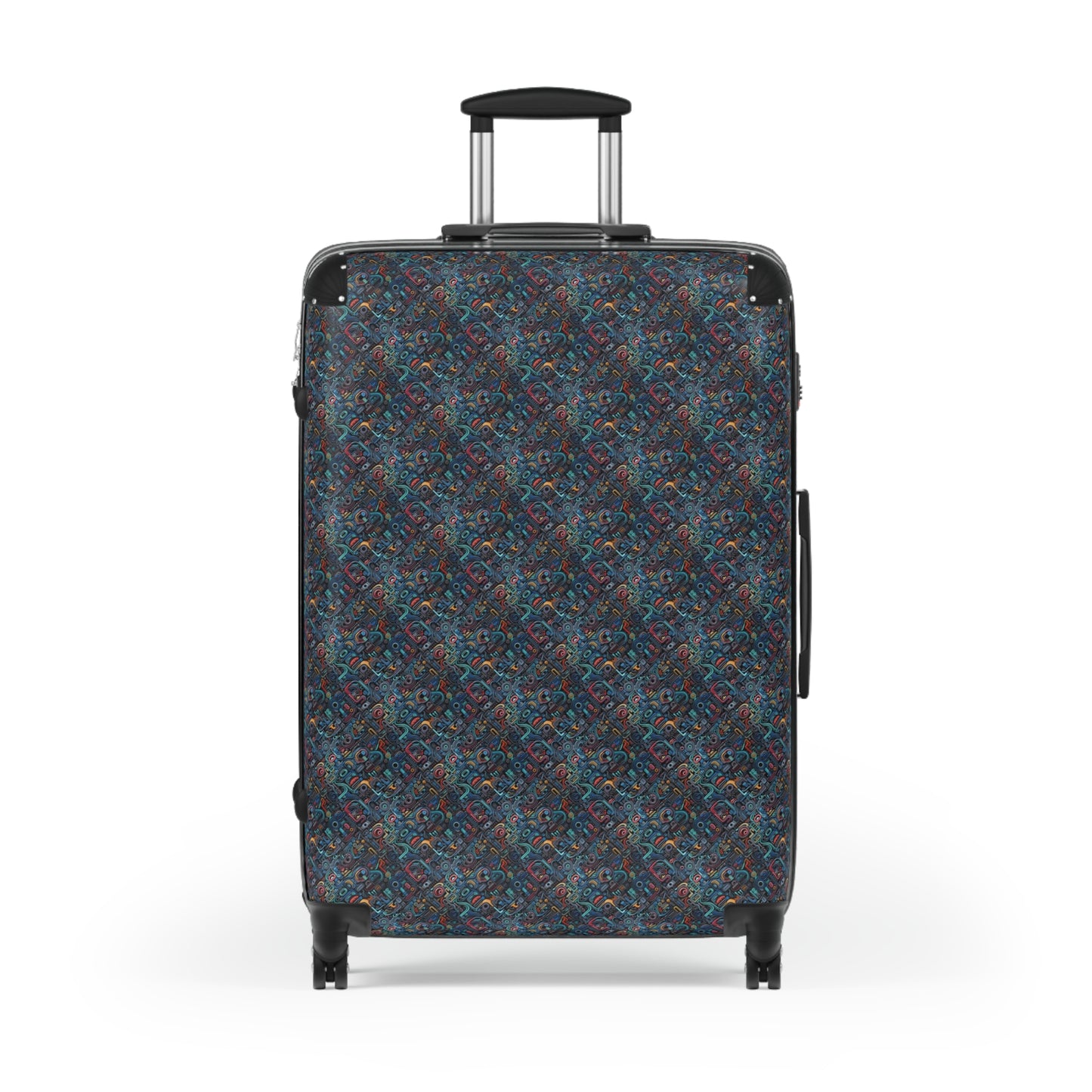 Crimson Labyrinth of Echoes - Large Suitcase