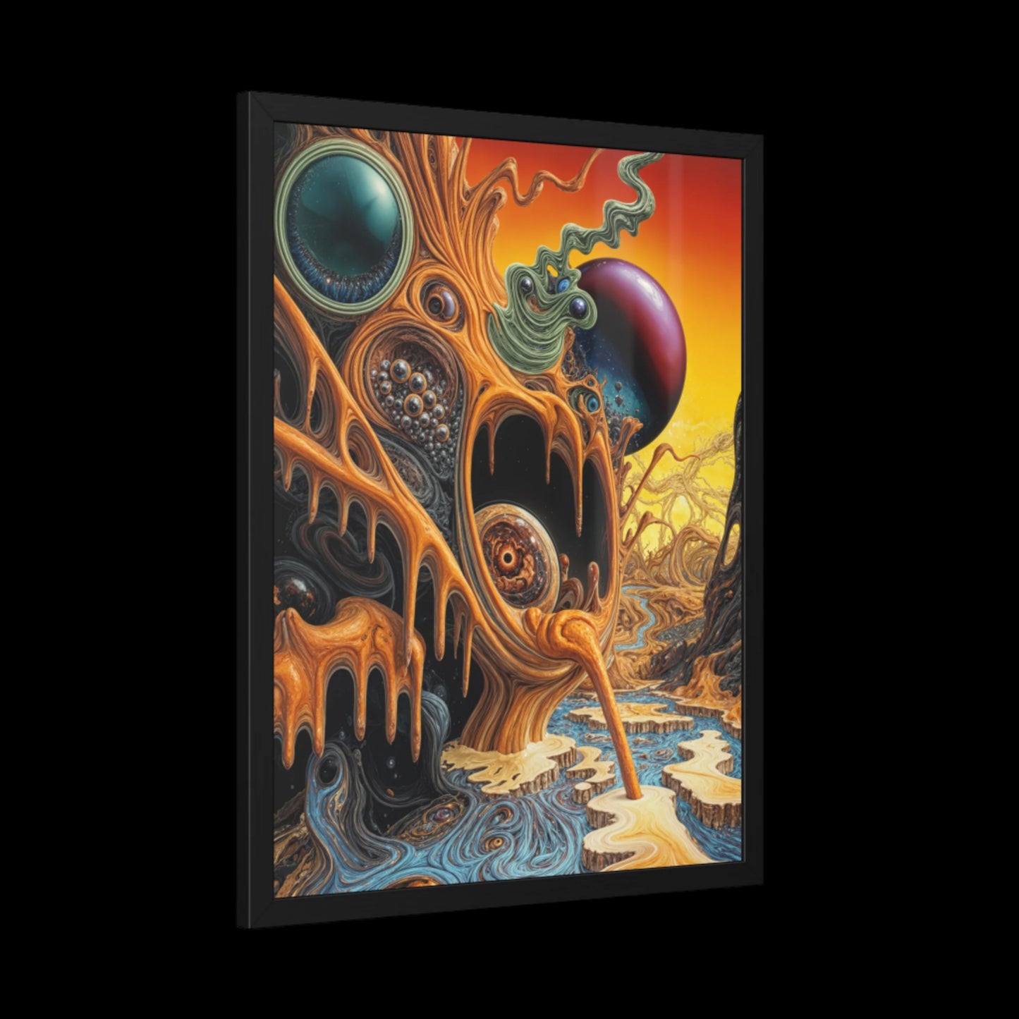 Symbiote Erosion Sequence - Framed Art Print