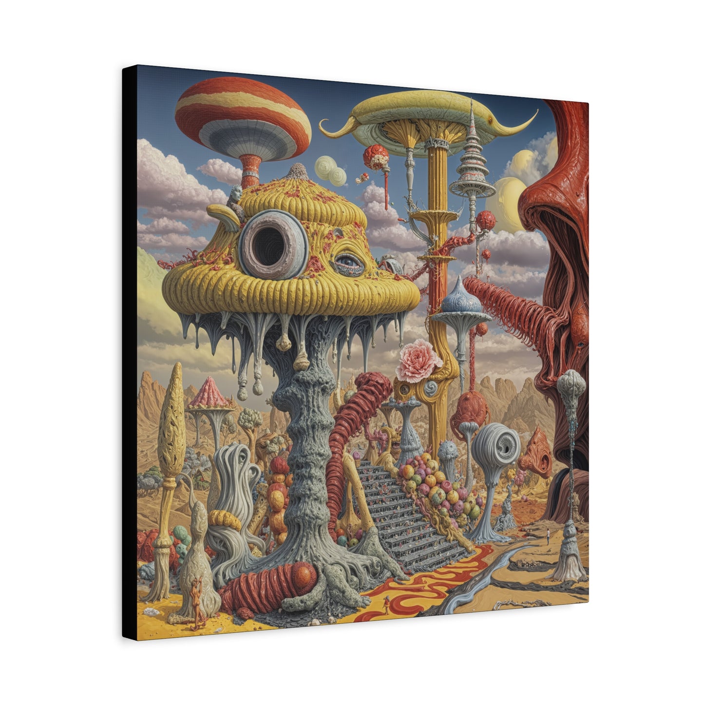 Mused by Fungal Cathedra - Canvas Print