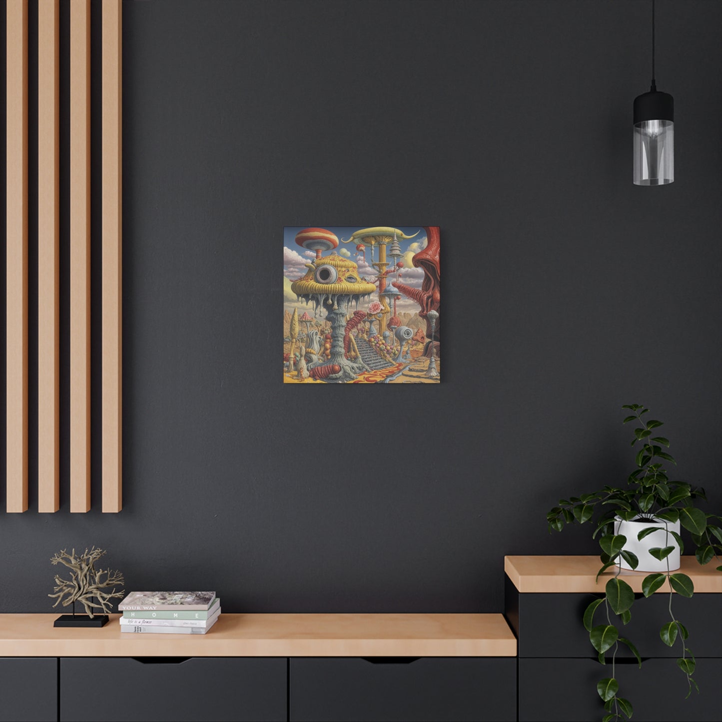 Mused by Fungal Cathedra - Canvas Print