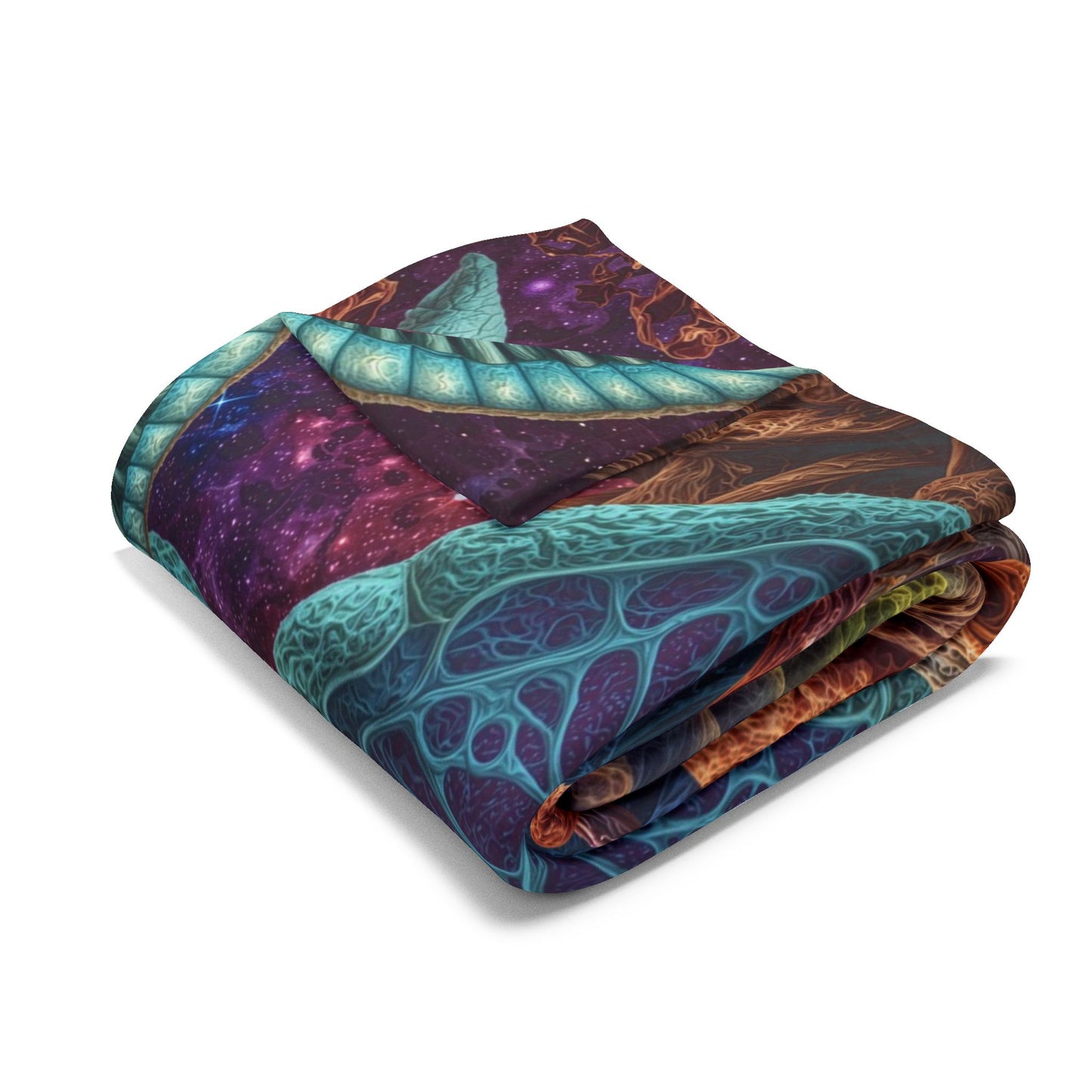 Threshold of the Living Spiral - Arctic Fleece Blanket