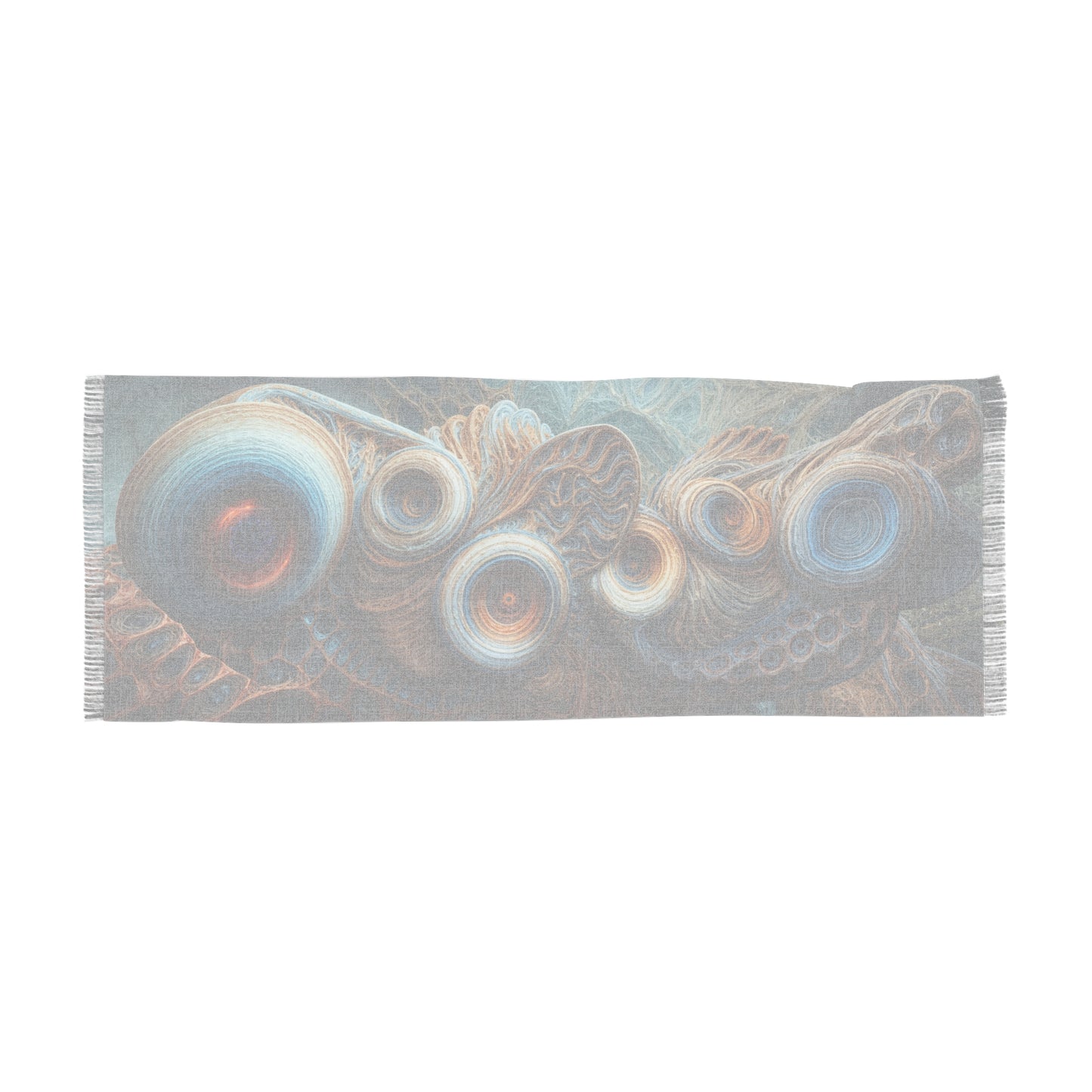 Celestial Whorls of Azure Dreams - Light Scarf