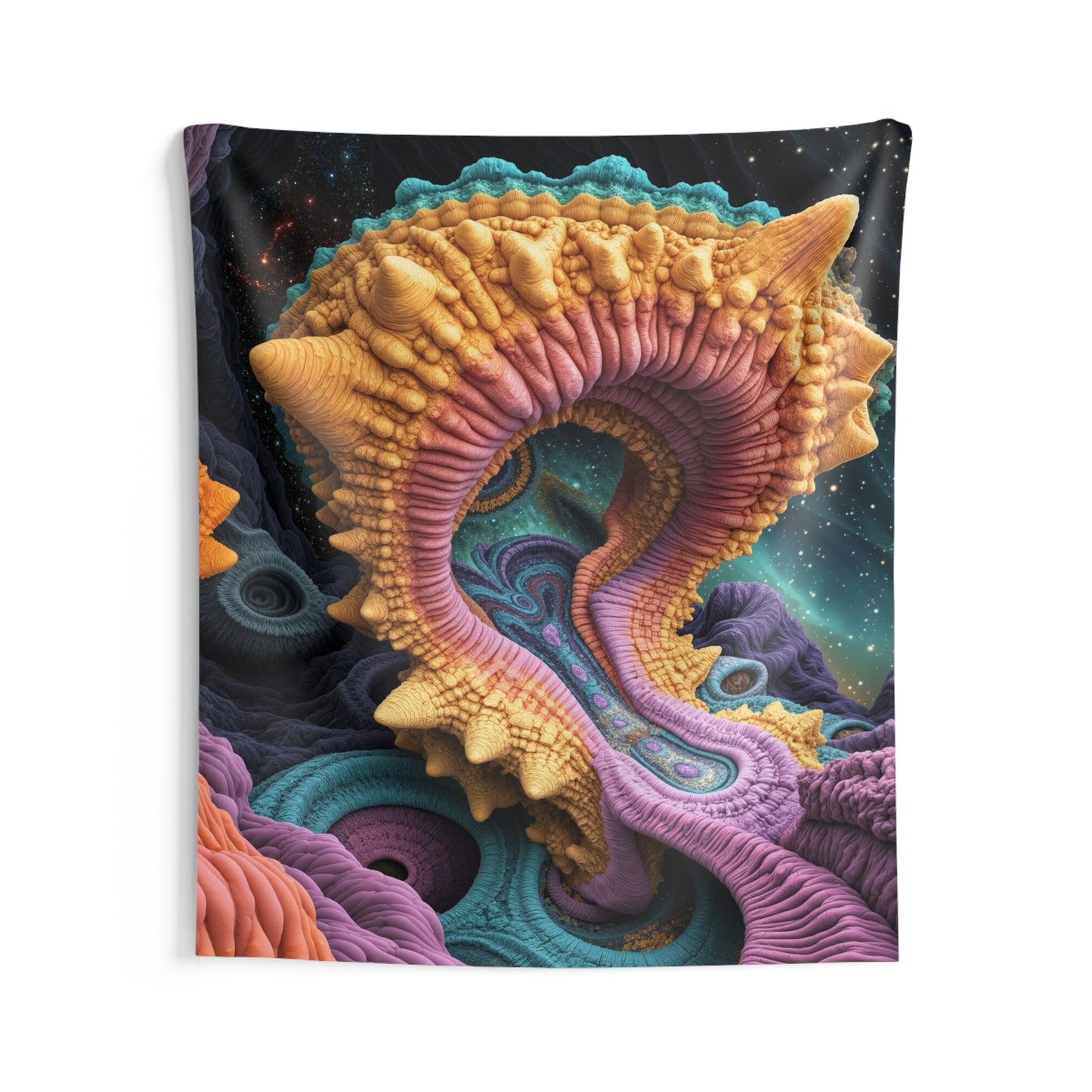 Celestine Coral Hymn - Wall Tapestry