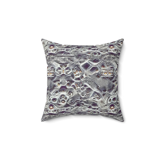 Mystic Tapestry of Echoes - Pillow (Faux Suede)