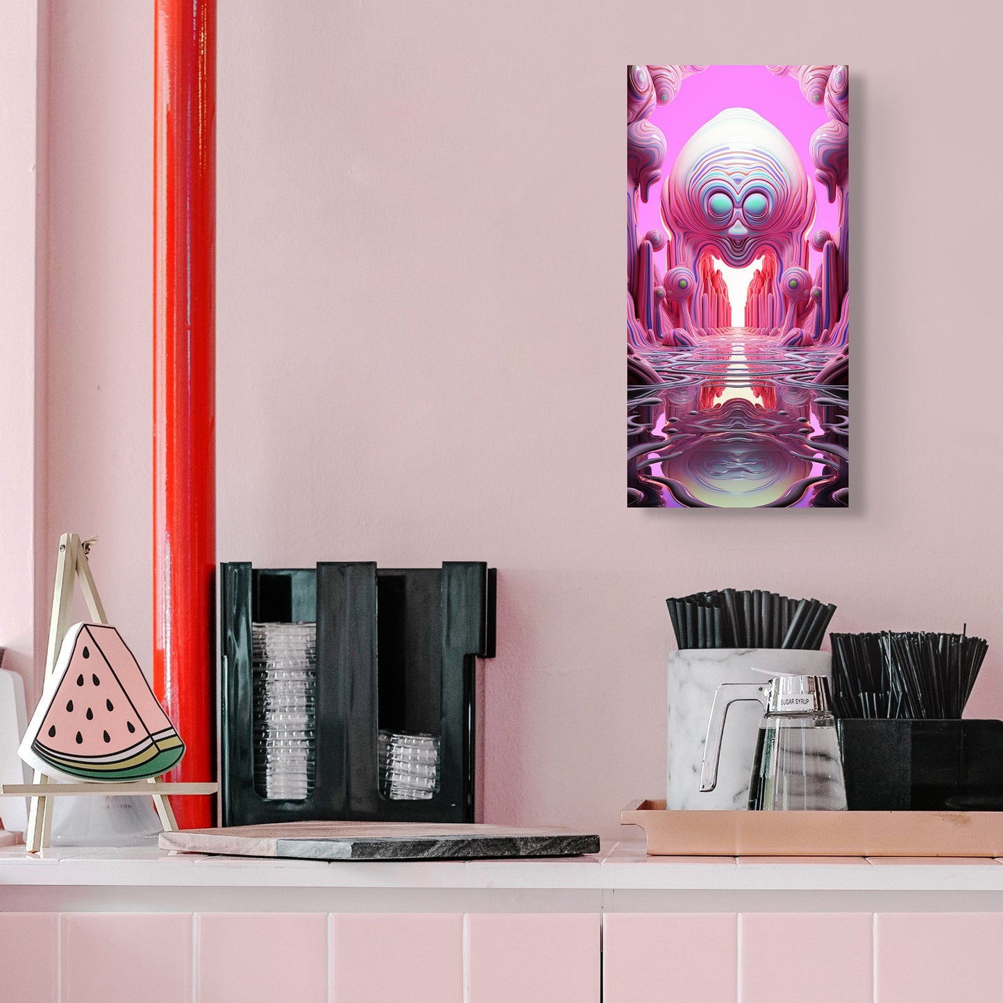 Melted Cosmic Corridor - canvas print