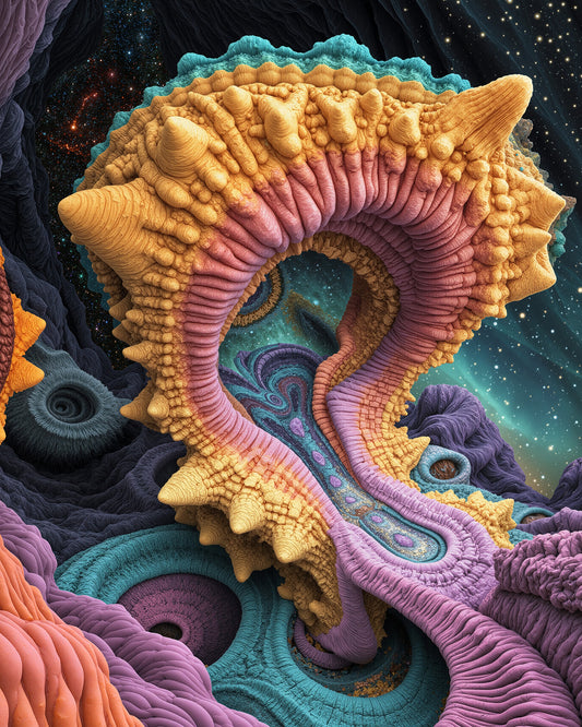 Celestine Coral Hymn - Wall Tapestry