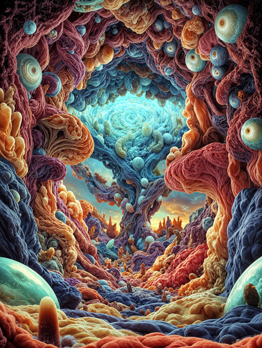 Cradle of the Endless Bloom - Velveteen Plush Blanket