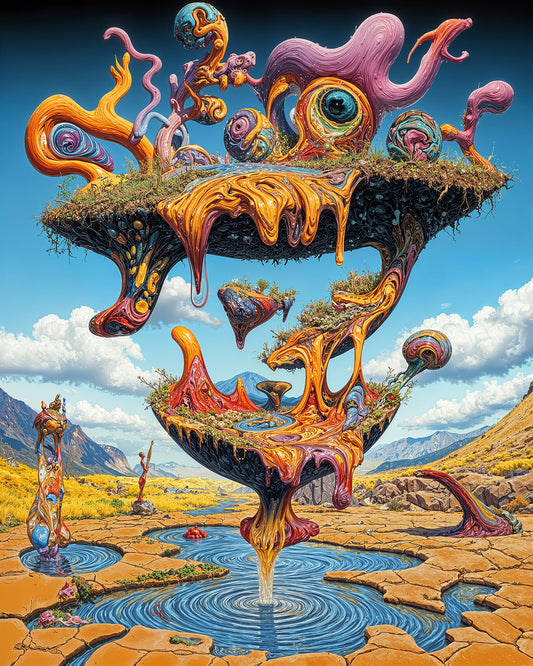 Mnemonic Cascade - Canvas Print