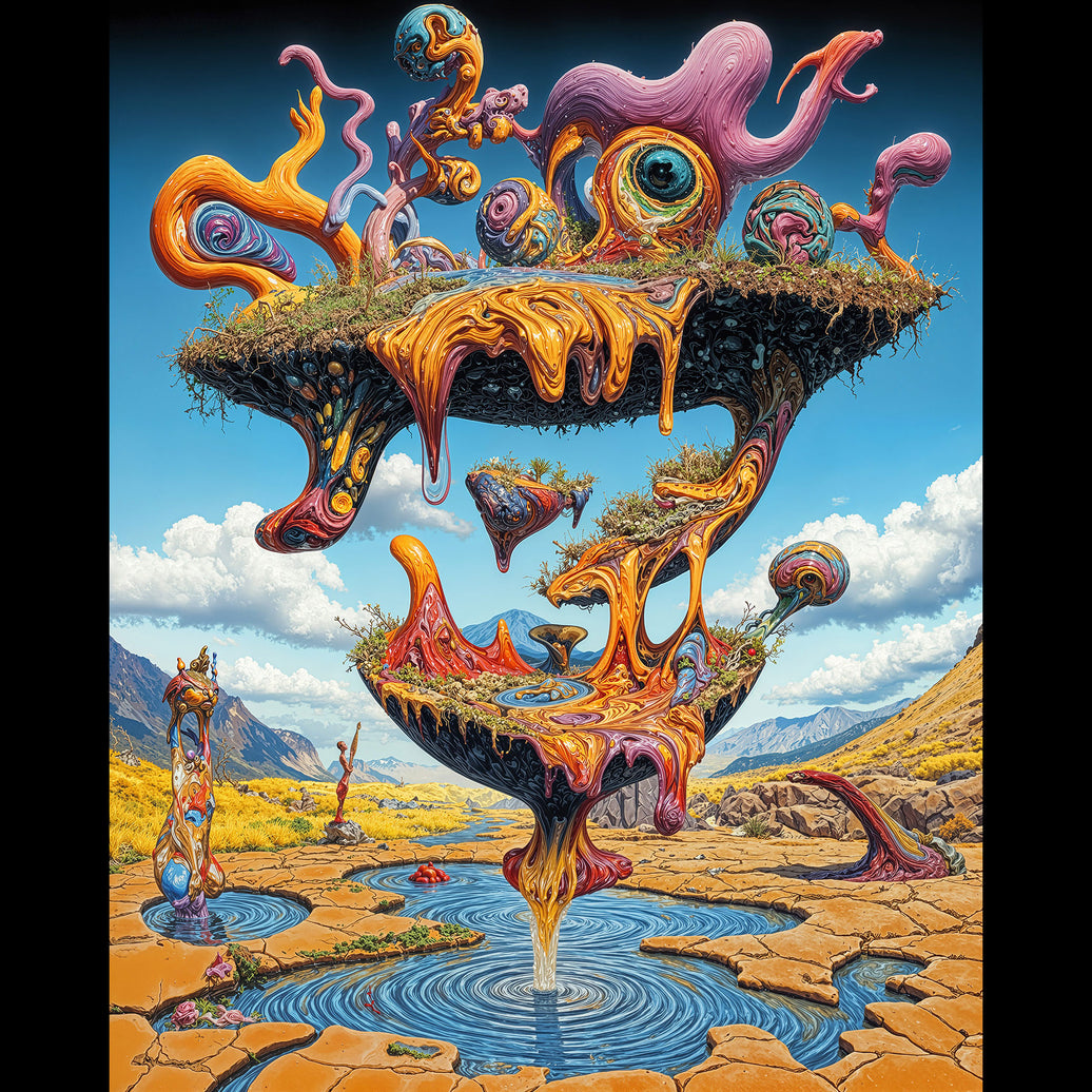 Mnemonic Cascade - Canvas Print