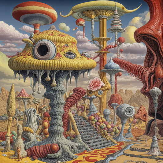 Mused by Fungal Cathedra - Canvas Print