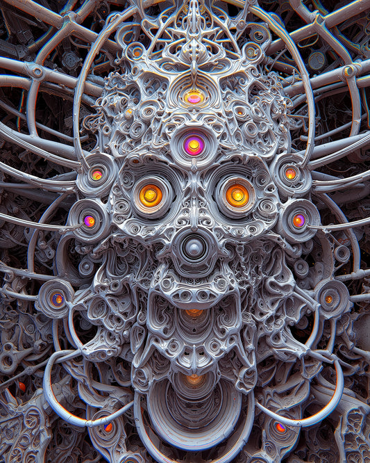 Oscillating Spire Testament - Metal Print