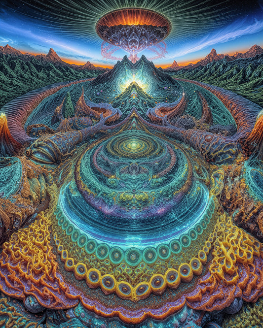 Sanctuary of the Shattered Sky - Sherpa Fleece Blanket