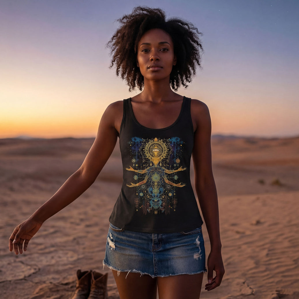Vessel of the Eternal Signal - Women's Flowy Scoop Tank Top