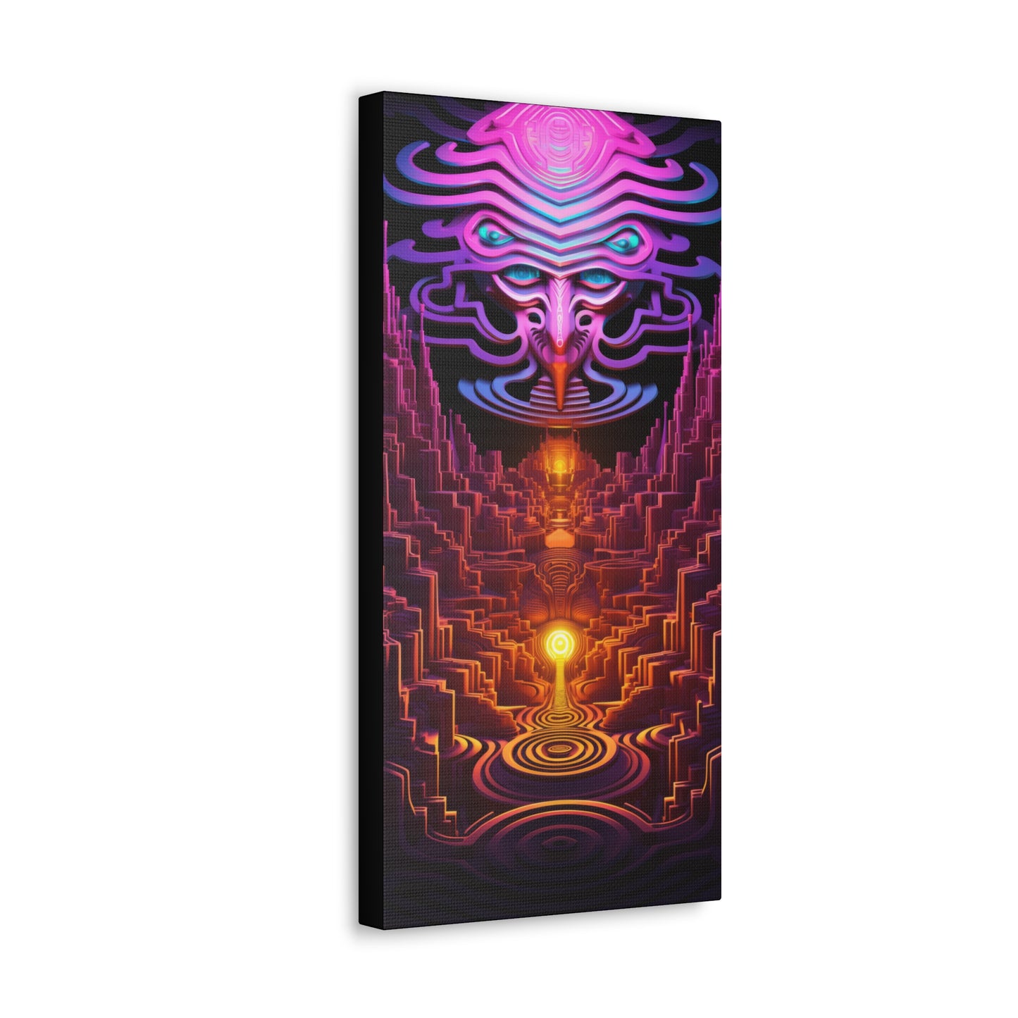 Neon Mystic Core - canvas print