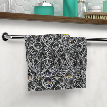 Whispering Labyrinth of Veils - Face Towel