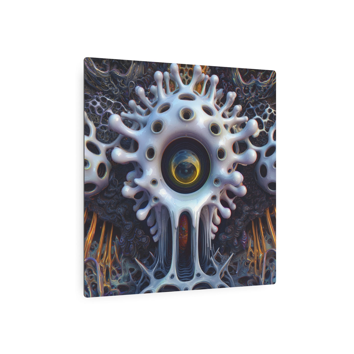 Ouroboric Iris Eruption - Metal Print