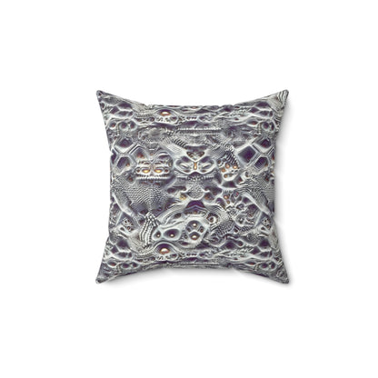 Mystic Tapestry of Echoes - Pillow (Faux Suede)