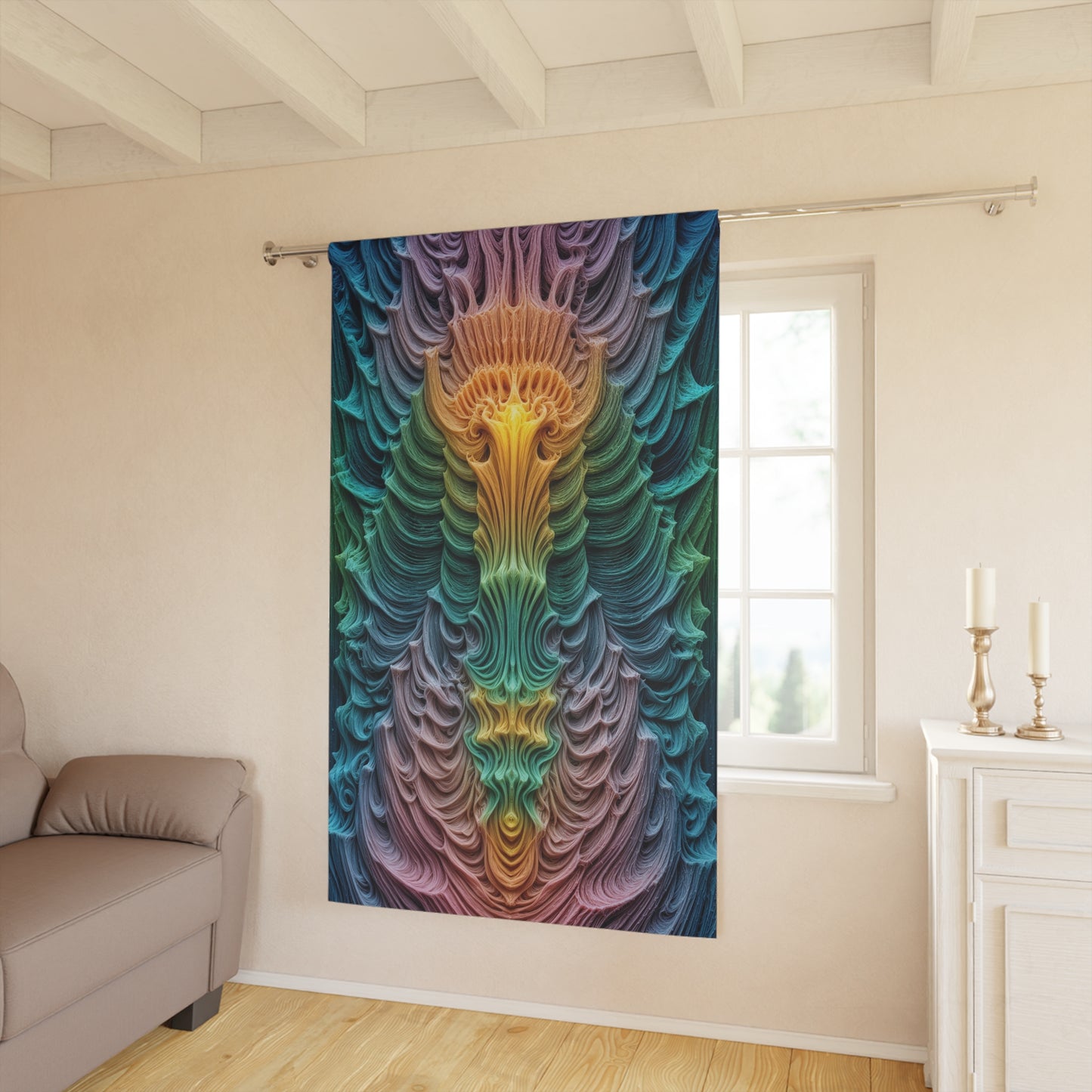 Luminescent Veil of Harmony - Window Curtains