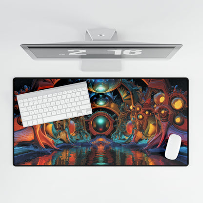 Ethereal Gate of Radiant Orbs - Desk Mat