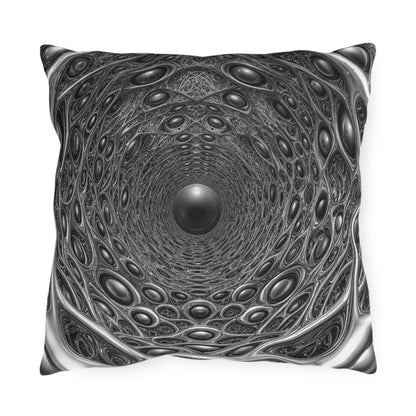 Celestial Web of Echoes - Outdoor Pillow