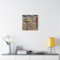 Mused by Fungal Cathedra - Canvas Print