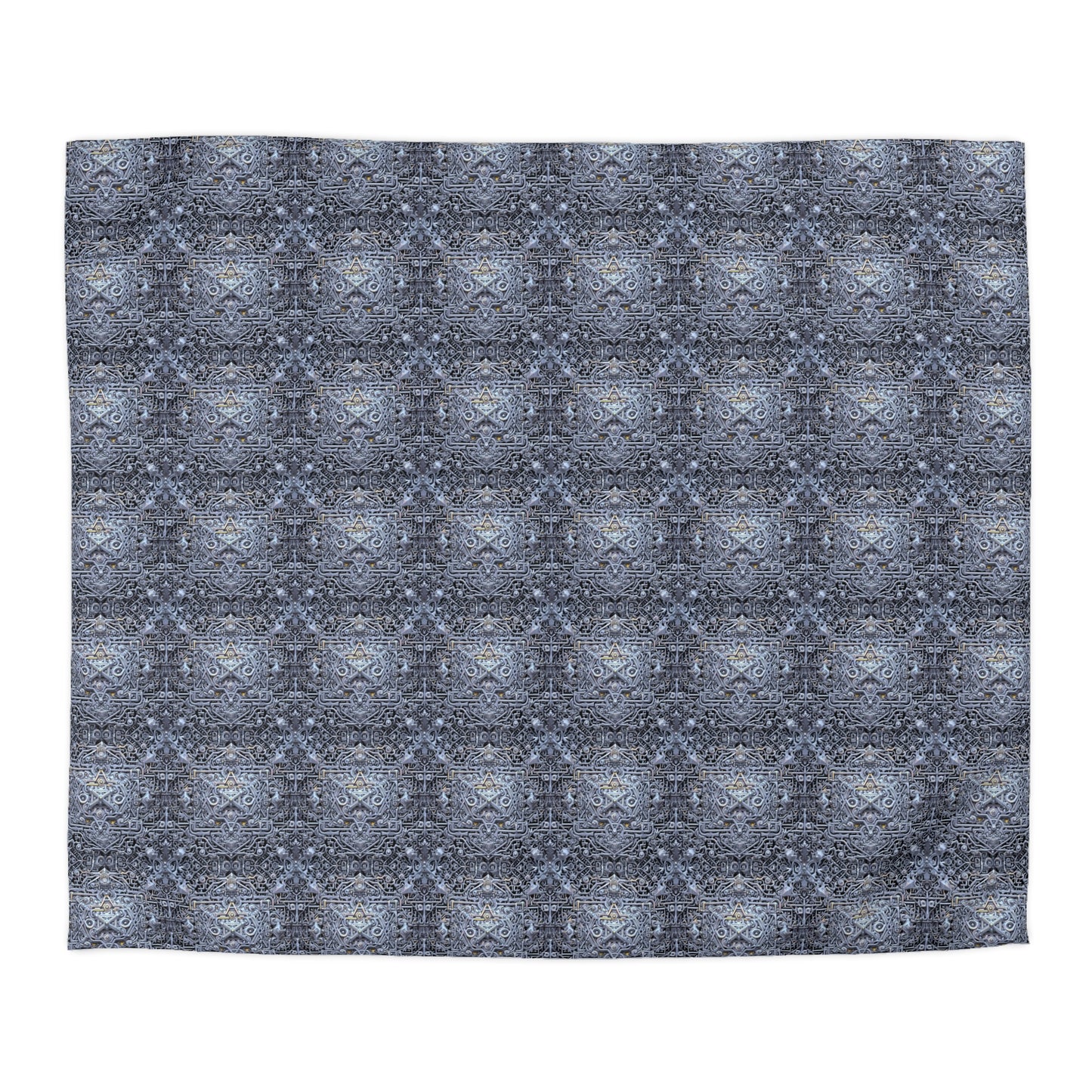 Ethereal Labyrinth of Frosted Echoes - Duvet Cover