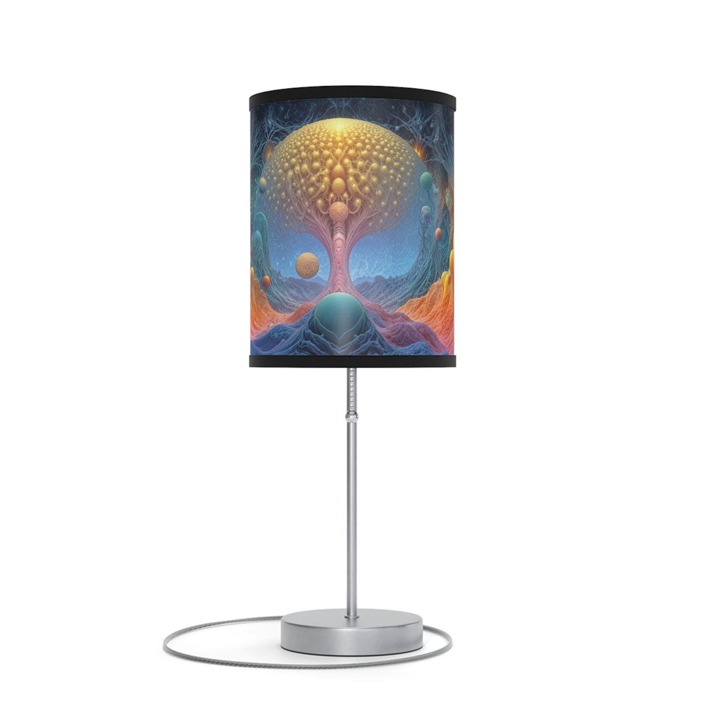 Ethereal Cavern of Celestial Waves - Lamp on a Stand