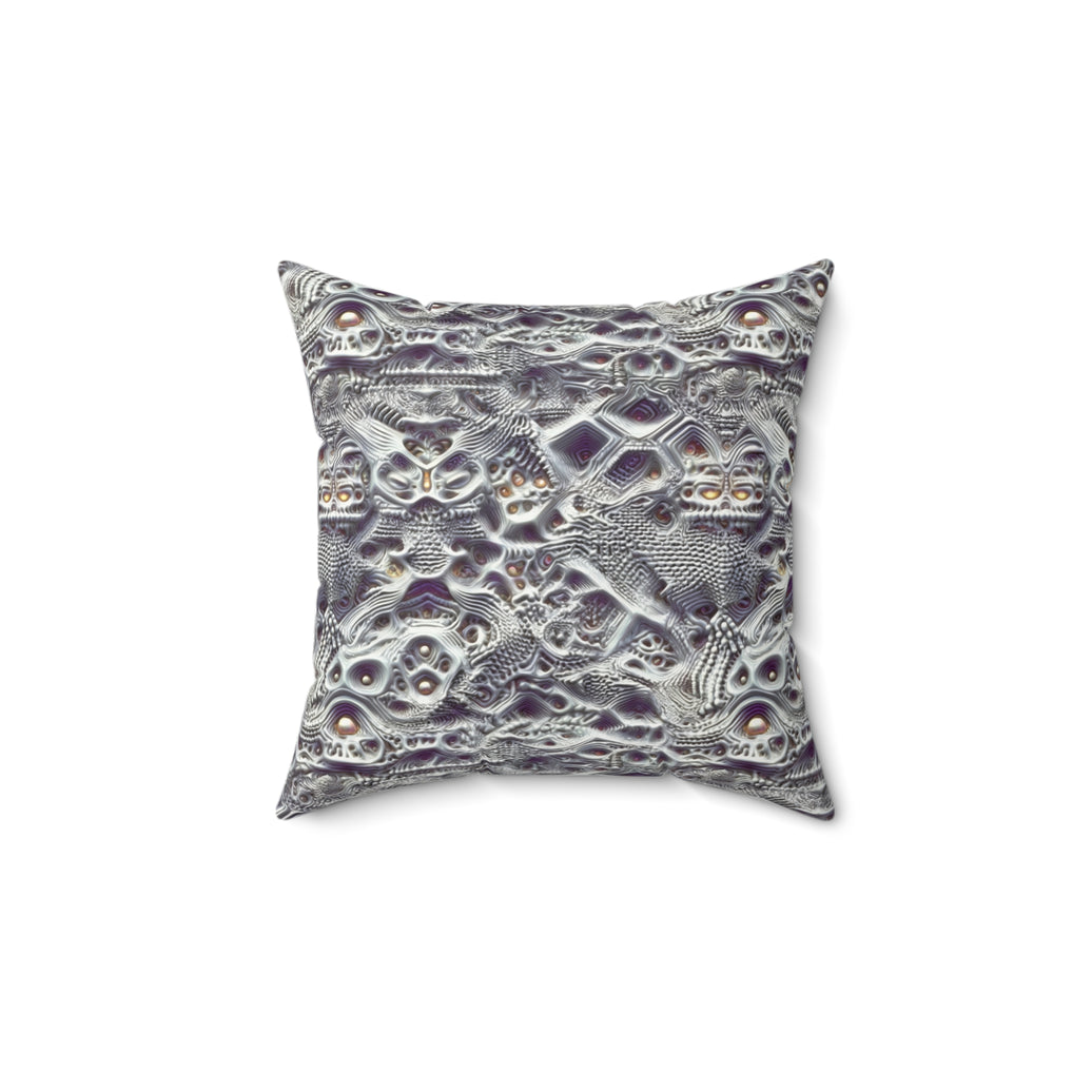 Mystic Tapestry of Echoes - Pillow (Faux Suede)