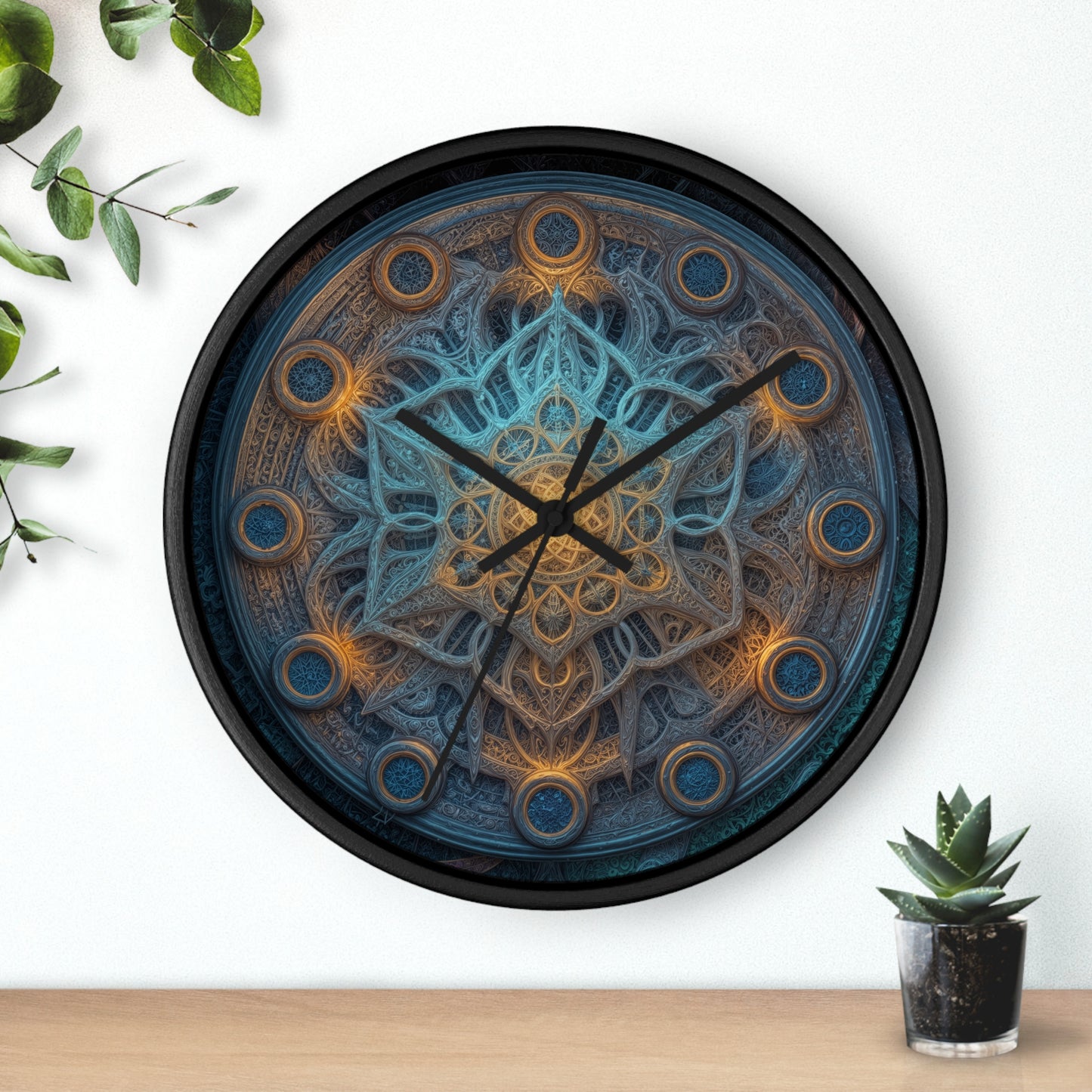 Ethereal Wheel of Luminescence - Wall Clock