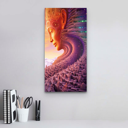 Ancient Celestial Labyrinth - canvas print