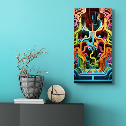 Grid of Gaia - canvas print