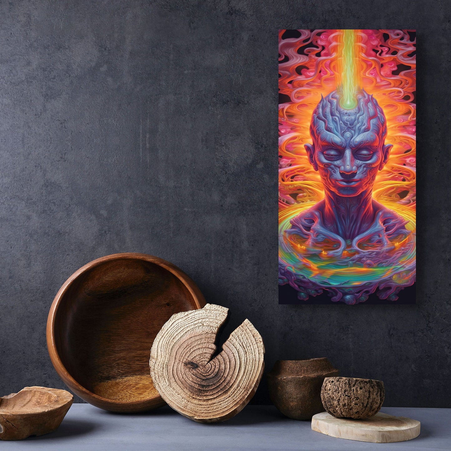 Mystical Fluidic Alchemy - canvas print