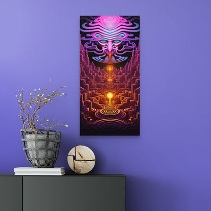 Neon Mystic Core - canvas print