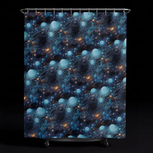 Azure Veil of Lumina - Shower Curtain