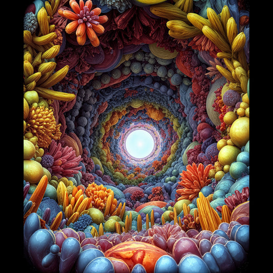 Bloom of the Infinite Spiral - Picnic Blanket