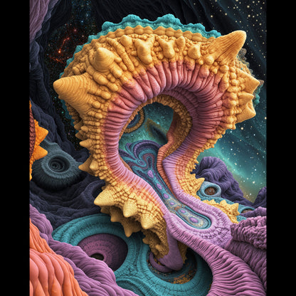 Celestine Coral Hymn - Wall Tapestry
