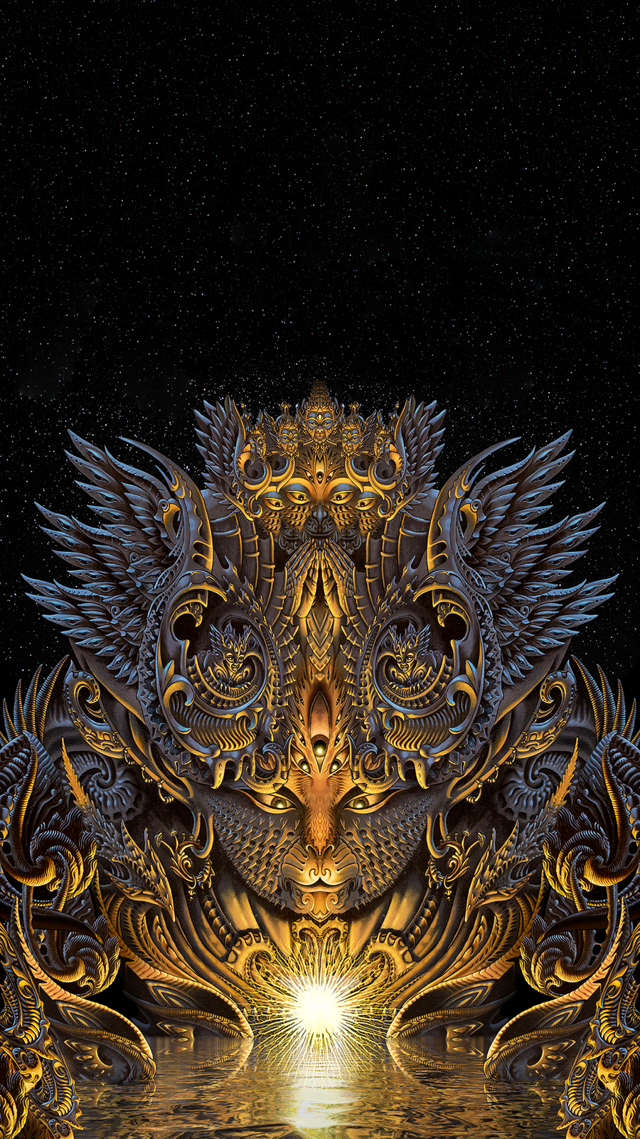 Full Frontal Fractal Feline by Firelight â€” Luke Brown
