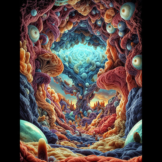 Cradle of the Endless Bloom - Velveteen Plush Blanket