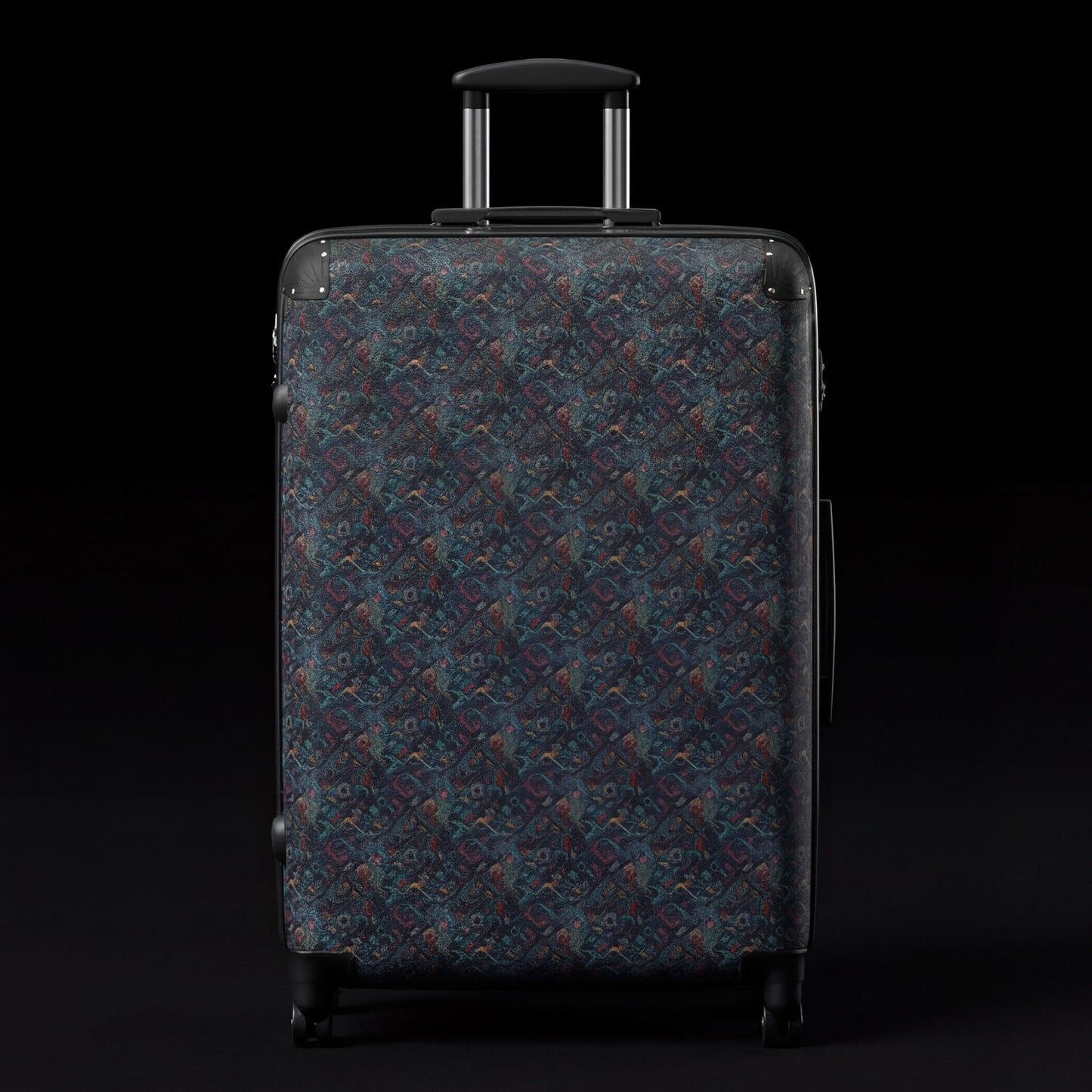 Crimson Labyrinth of Echoes - Large Suitcase