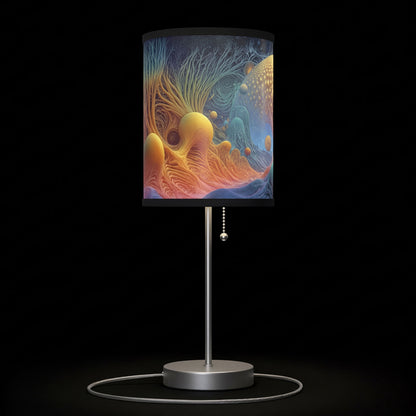 Ethereal Cavern of Celestial Waves - Lamp on a Stand